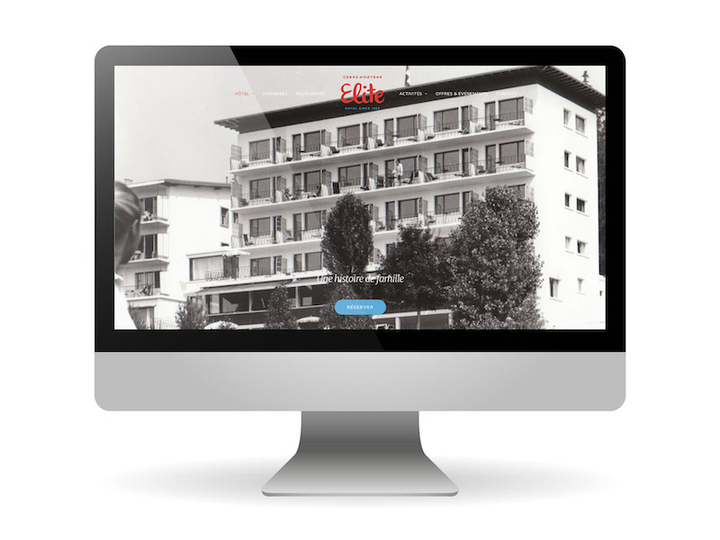 Hôtel Elite - portfolio site web - Schwarz&Co