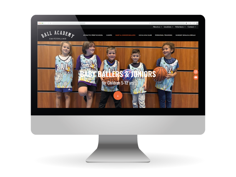 Ball Academy - portfolio website - Schwarz&Co
