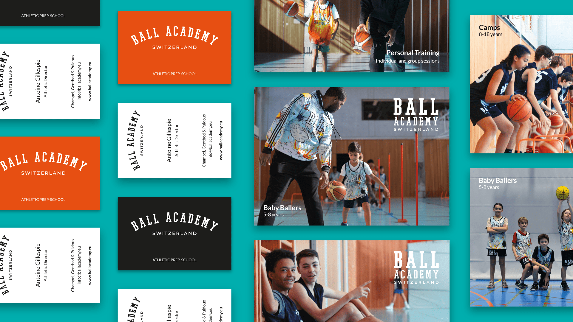Ball Academy supports imprimes - portfolio website - Schwarz&Co