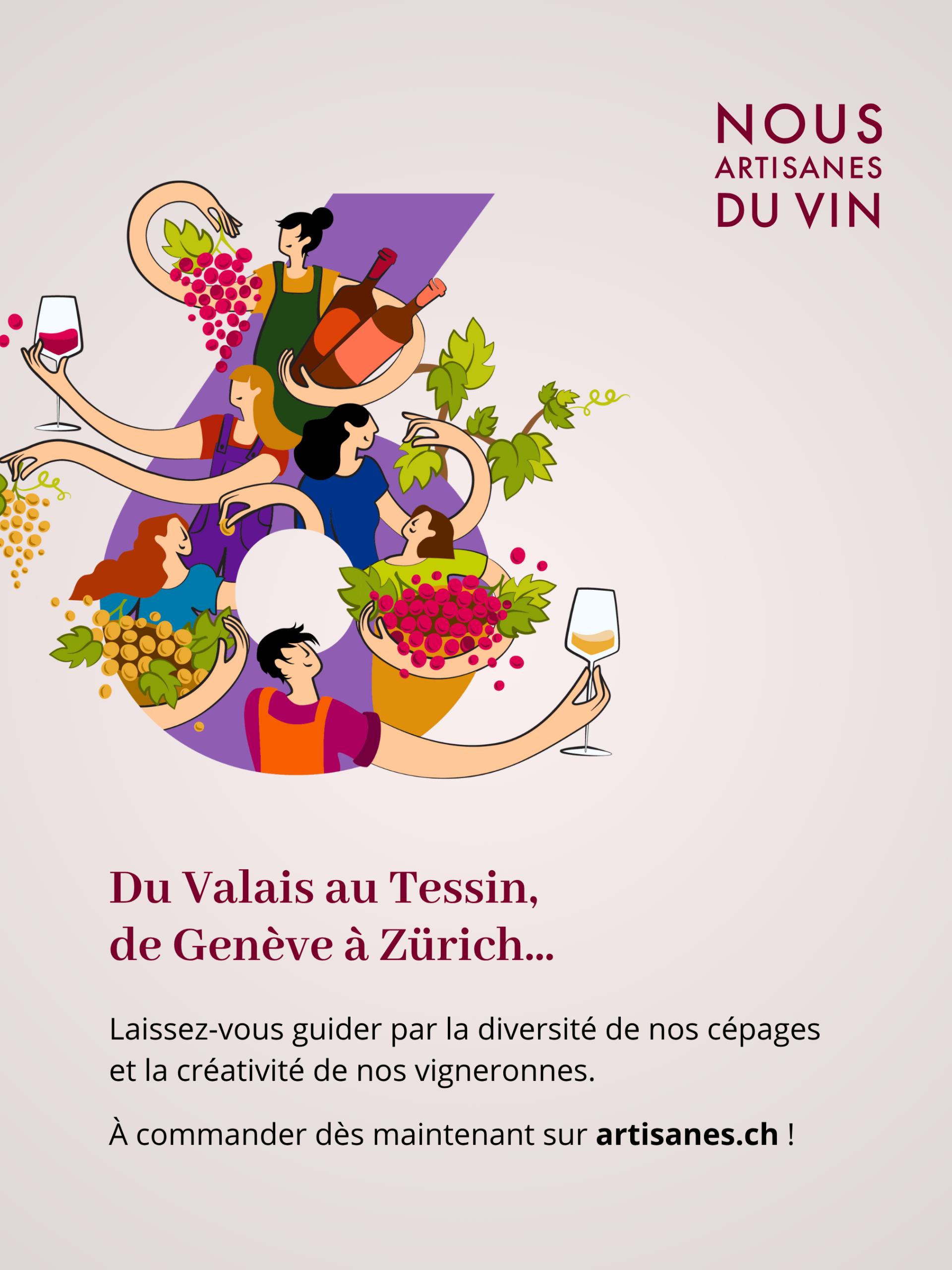 Nous Artisanes du Vin instagram - portfolio website - Schwarz&Co
