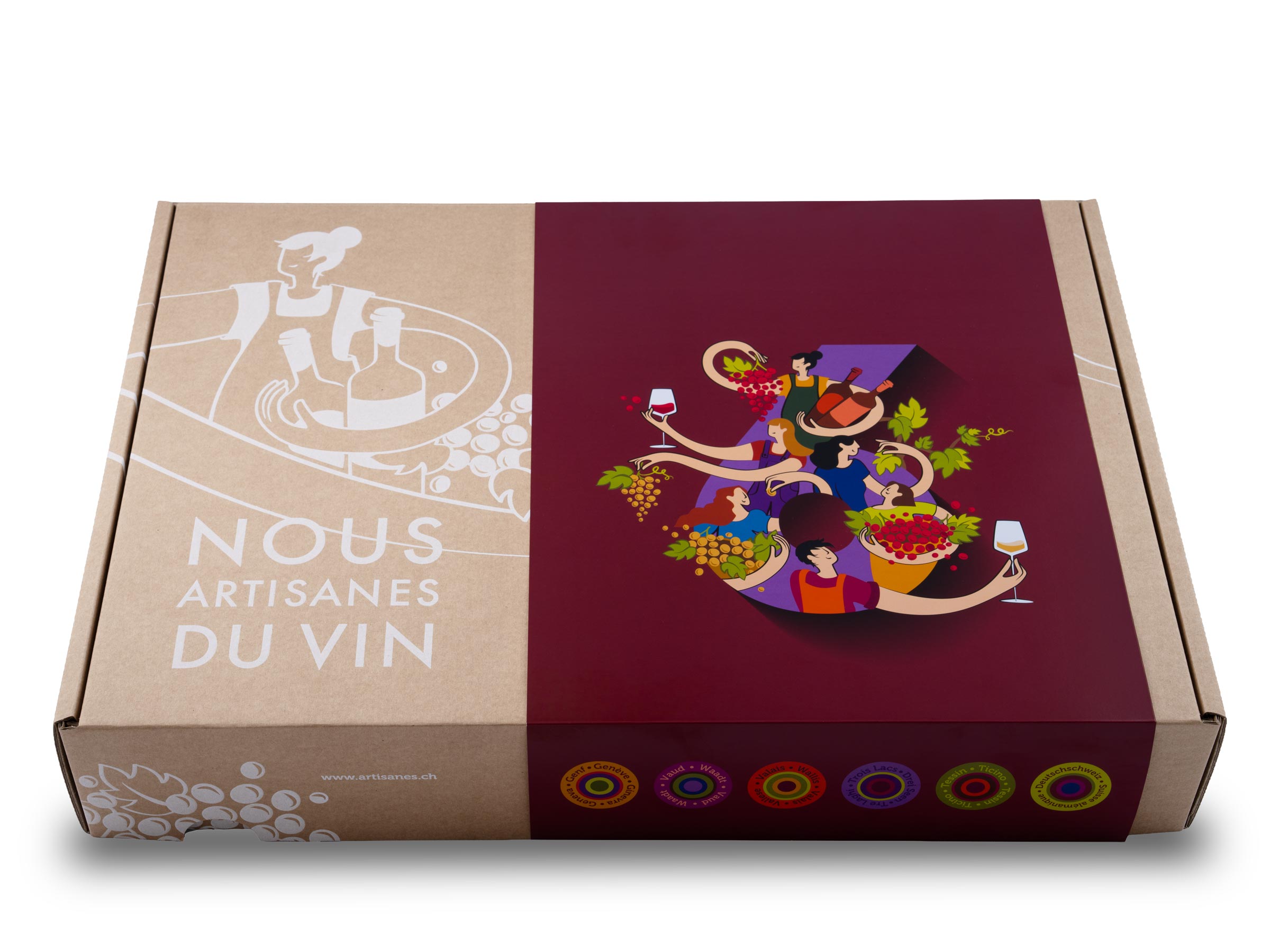 Nous Artisanes du Vin Coffret 6 - portfolio website - Schwarz&Co