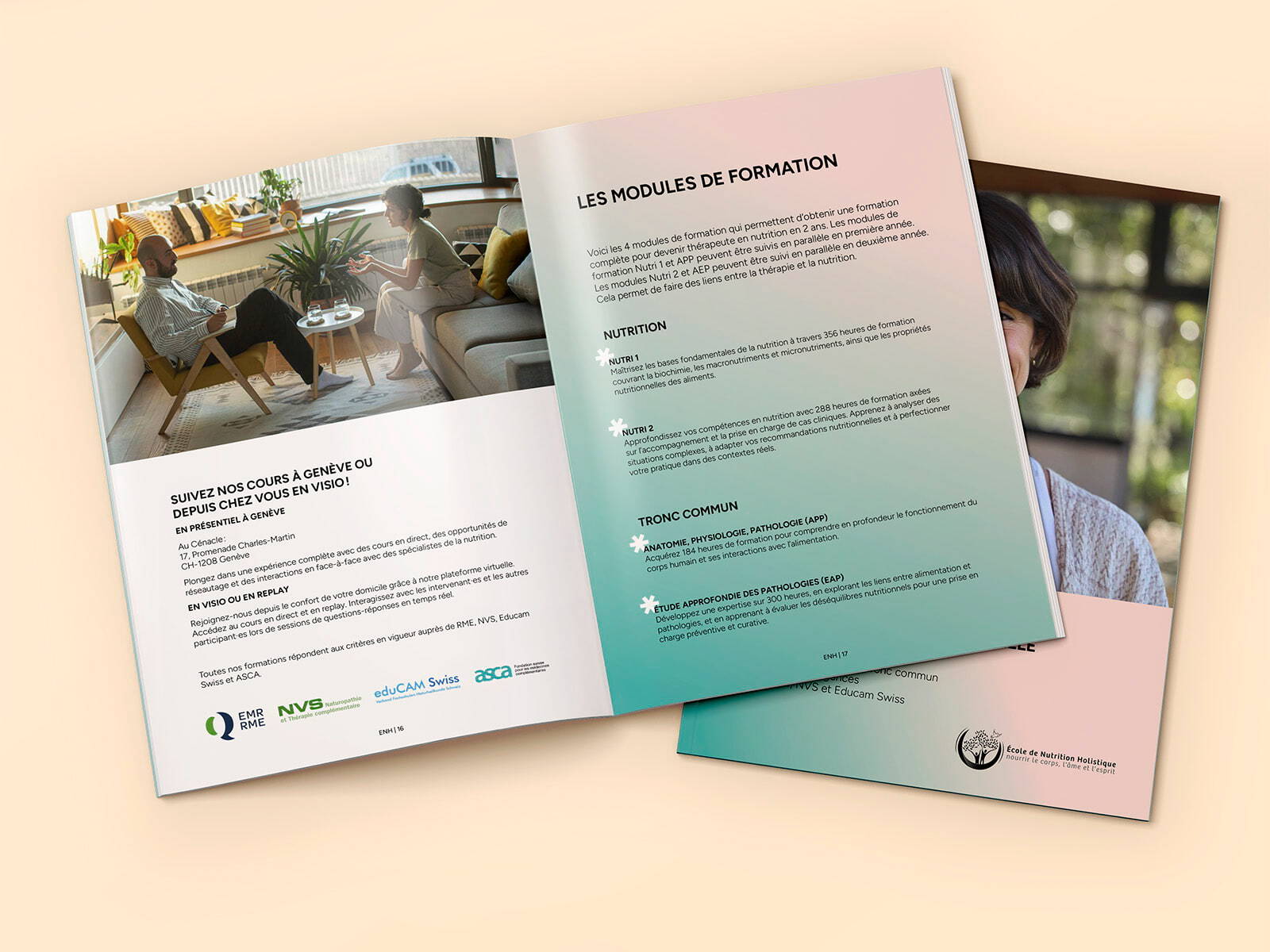 ENH - Ecole de nutrition Holistique - portfolio website - Schwarz&Co