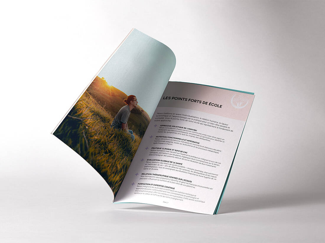 ENH - Ecole de nutrition Holistique - portfolio website - Schwarz&Co