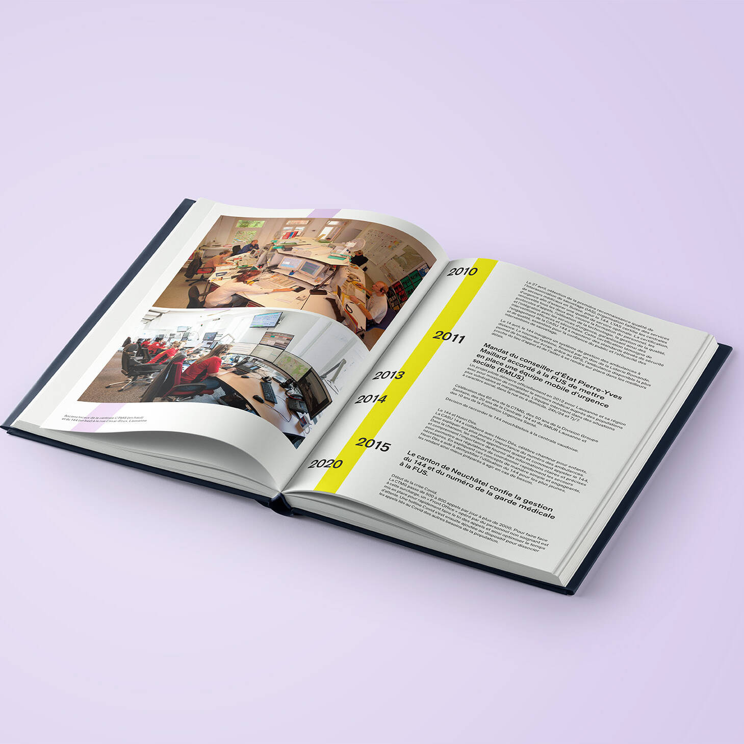 Fondation Urgence Santé - Livre commémoratif - portfolio website - Schwarz&Co