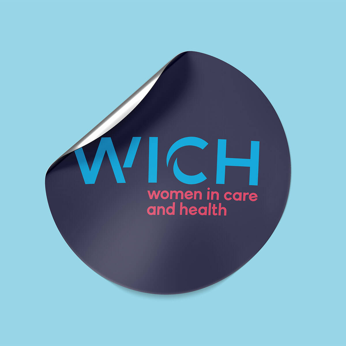 Autocollant - Sticker - Association WICH - Women In Care and Health - Site web - portfolio website - Schwarz&Co