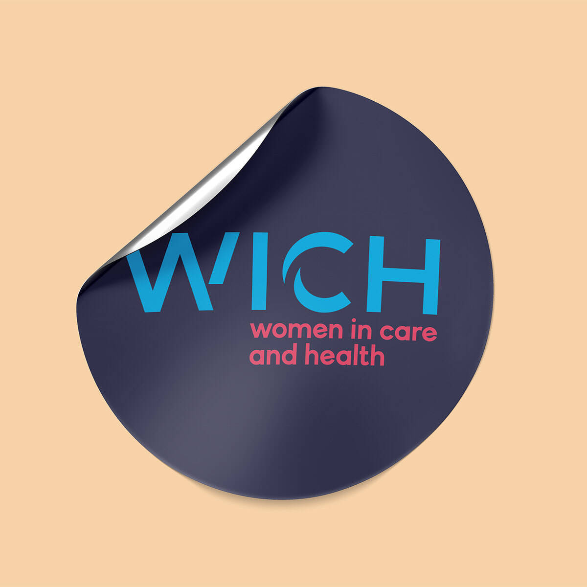 Autocollant - Sticker - Association WICH - Women In Care and Health - Site web - portfolio website - Schwarz&Co