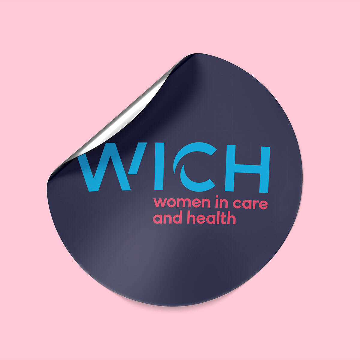 Autocollant - Sticker - Association WICH - Women In Care and Health - Site web - portfolio website - Schwarz&Co