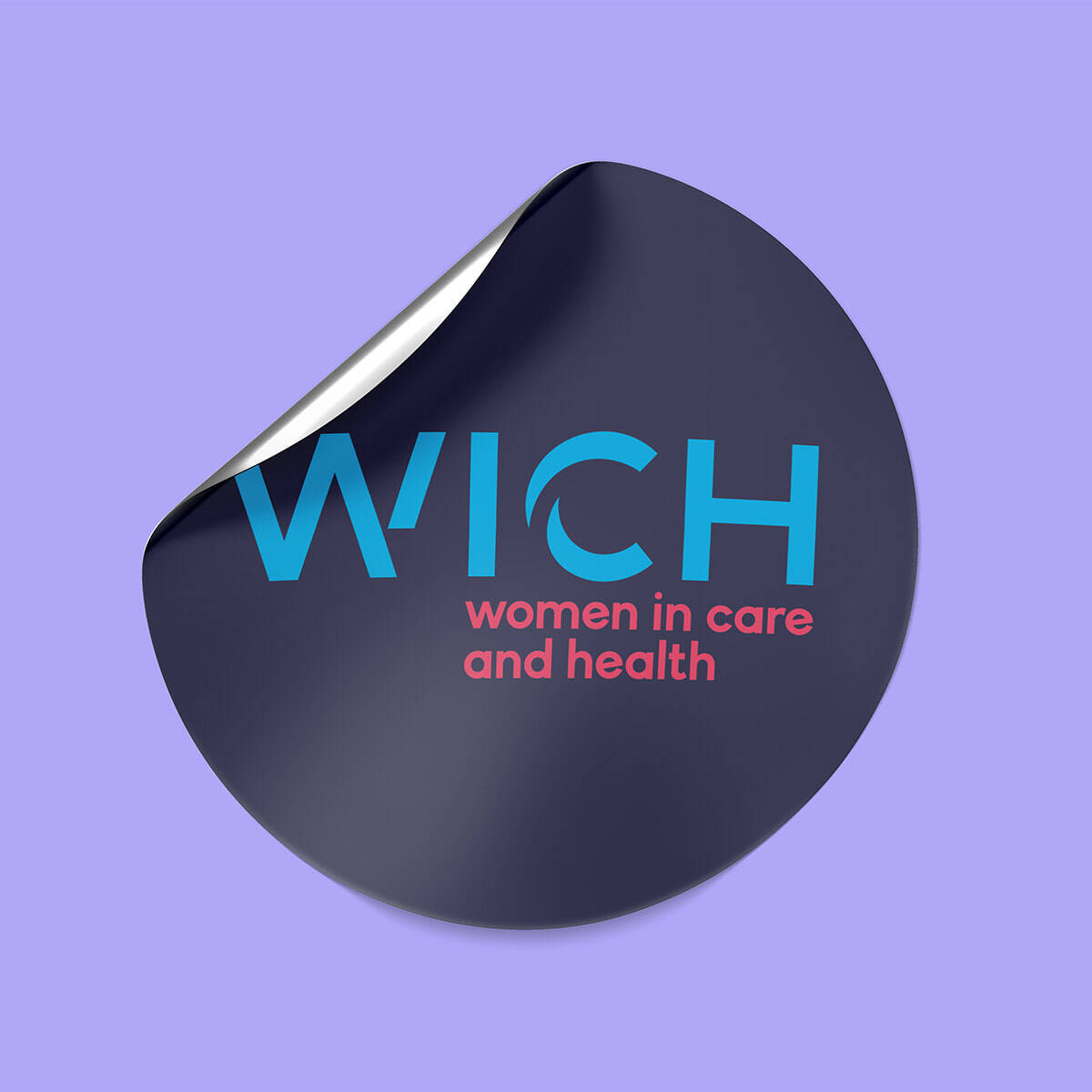 Autocollant - Sticker - Association WICH - Women In Care and Health - Site web - portfolio website - Schwarz&Co