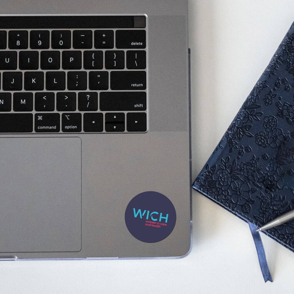 Autocollant - Sticker - Association WICH - Women In Care and Health - Site web - portfolio website - Schwarz&Co