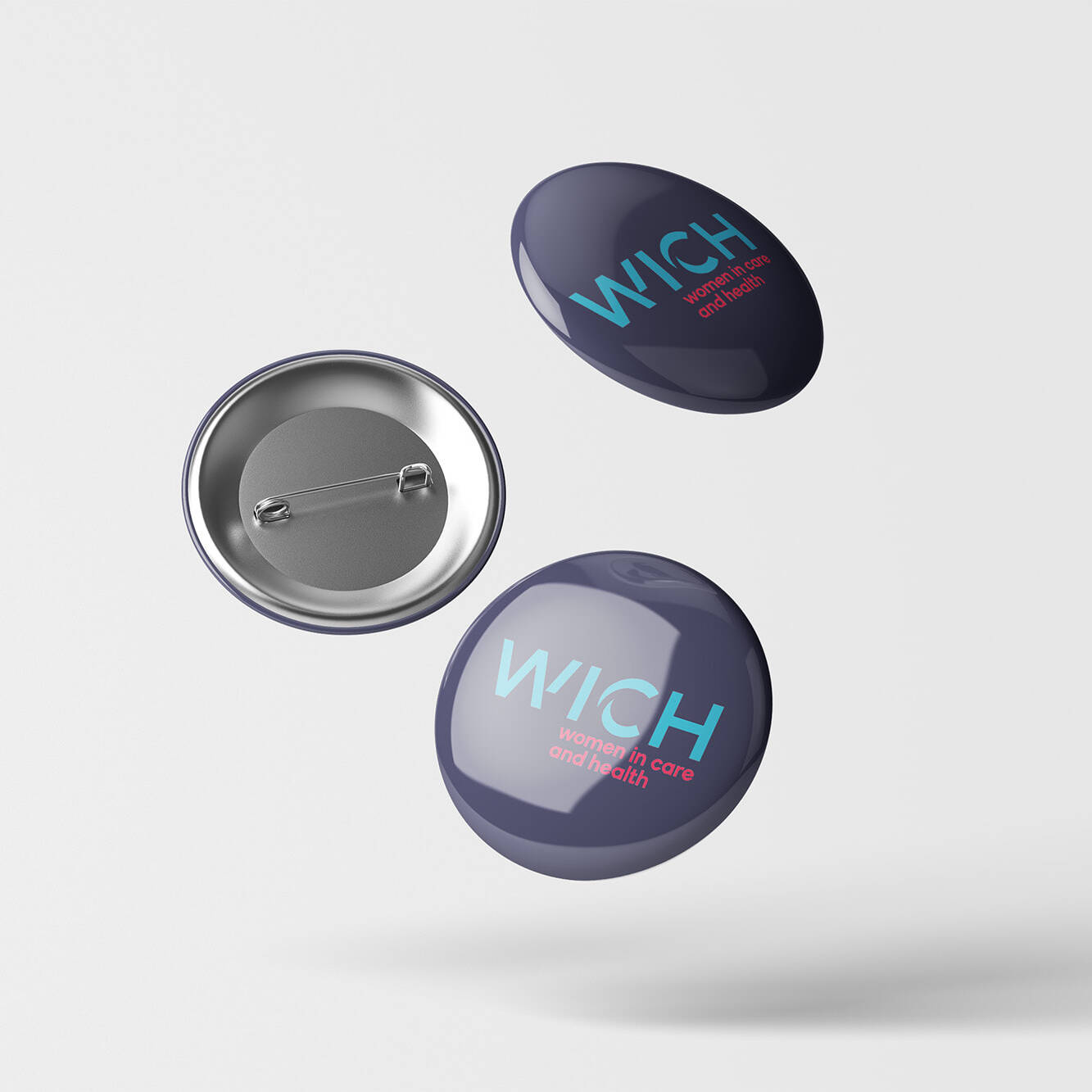 Badge - Pins - Association WICH - Women In Care and Health - Site web - portfolio website - Schwarz&Co