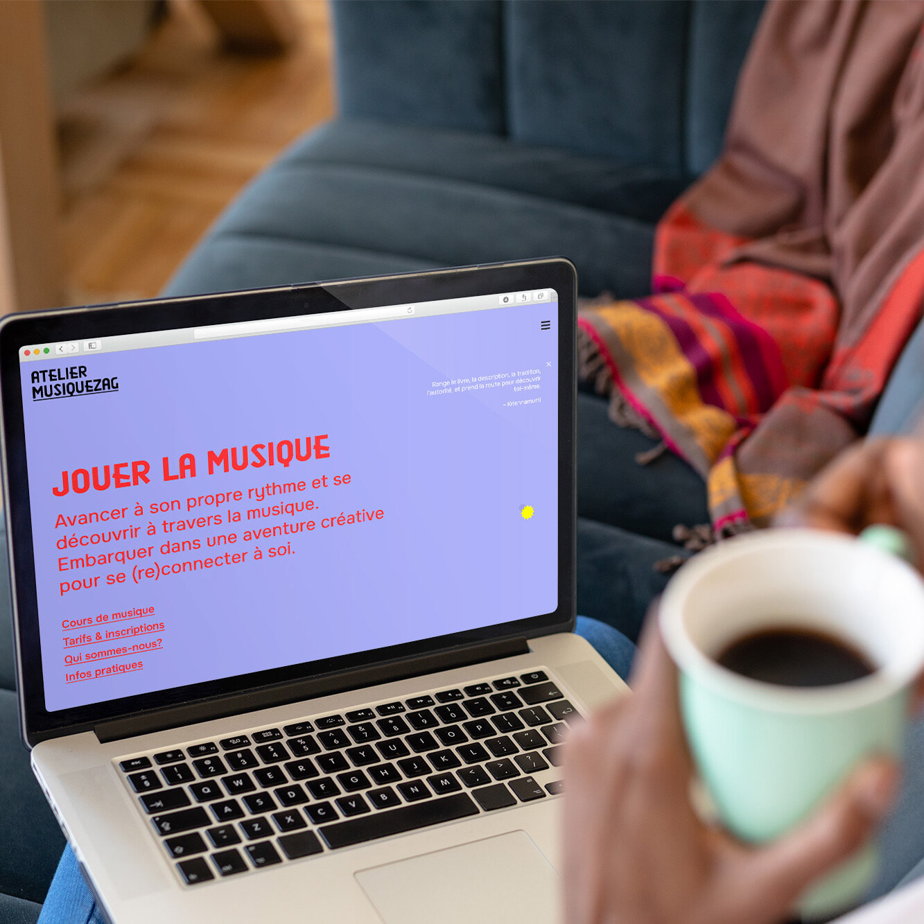 Atelier Musiquezag - Site web - portfolio website - Schwarz&Co