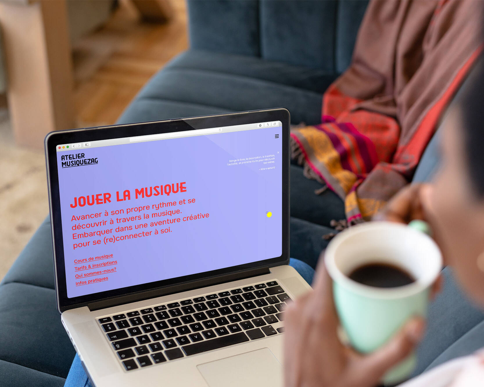Atelier Musiquezag - Site web - portfolio website - Schwarz&Co