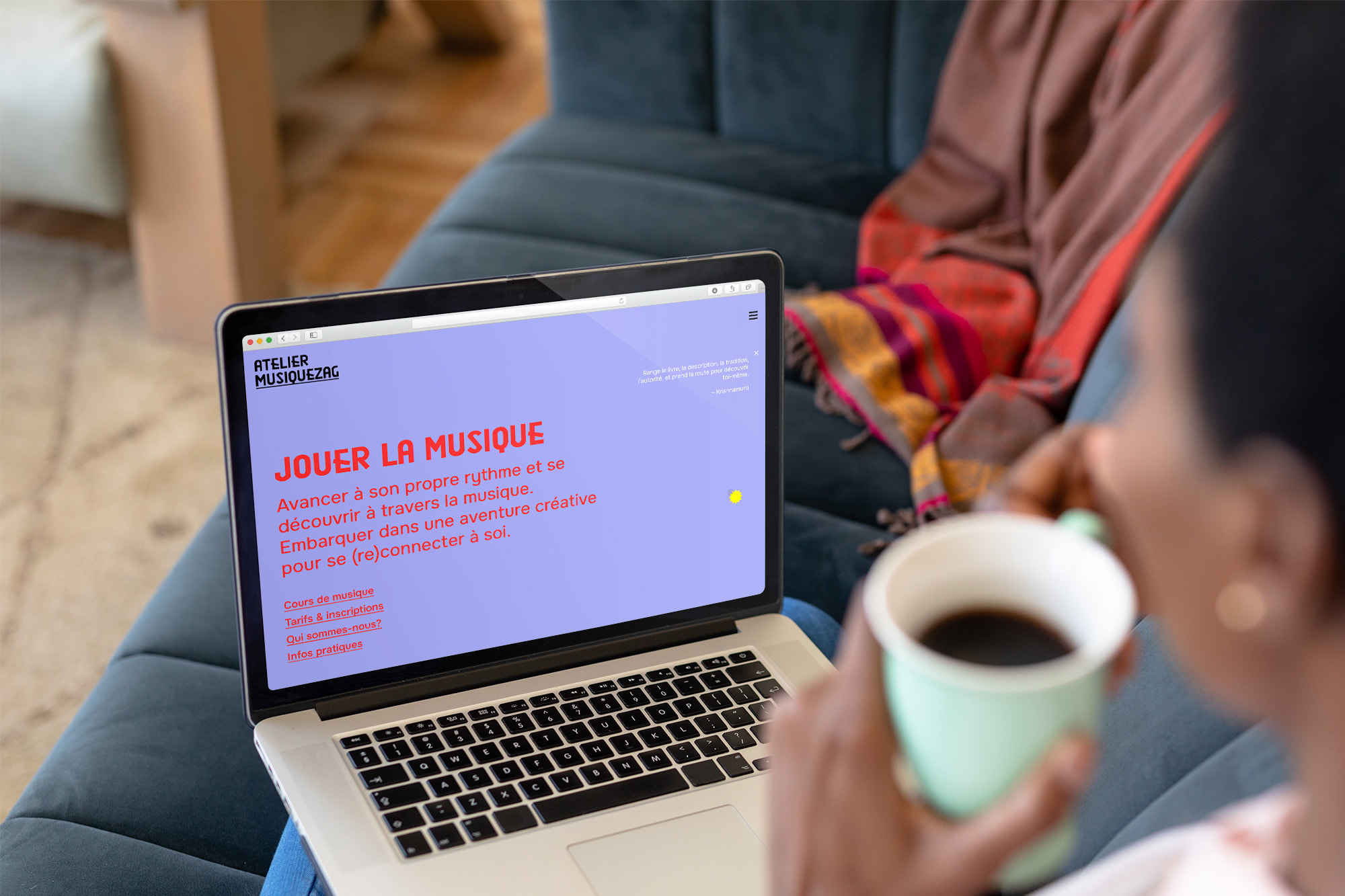 Atelier Musiquezag - Site web - portfolio website - Schwarz&Co